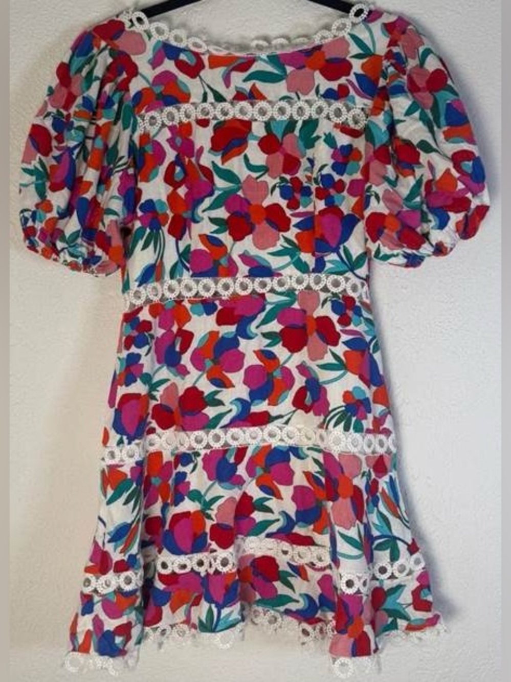 EUC – Olivaceous Linen Pink Floral Dress – Medium - Picture 2 of 4